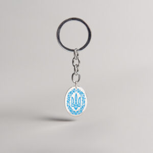 Брелок Герб овальний нікель