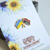 Значок пін подвійний прапор Україна УПА - Зображення 3