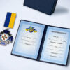 Нагрудний знак Хрест національна гвардія України нікель - Зображення 3