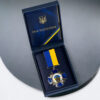 Комплект нагрудний Знак учасник бойових дій (золото) +посвідчення + футляр - Зображення 6