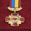 Нагрудний знак на колодці Волонтер України за покликом душі